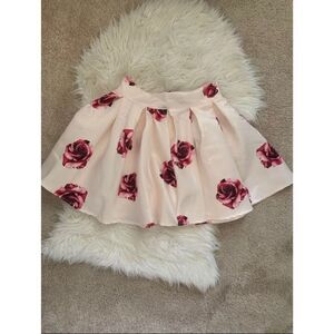 Charlotte Russe Floral skater skirt